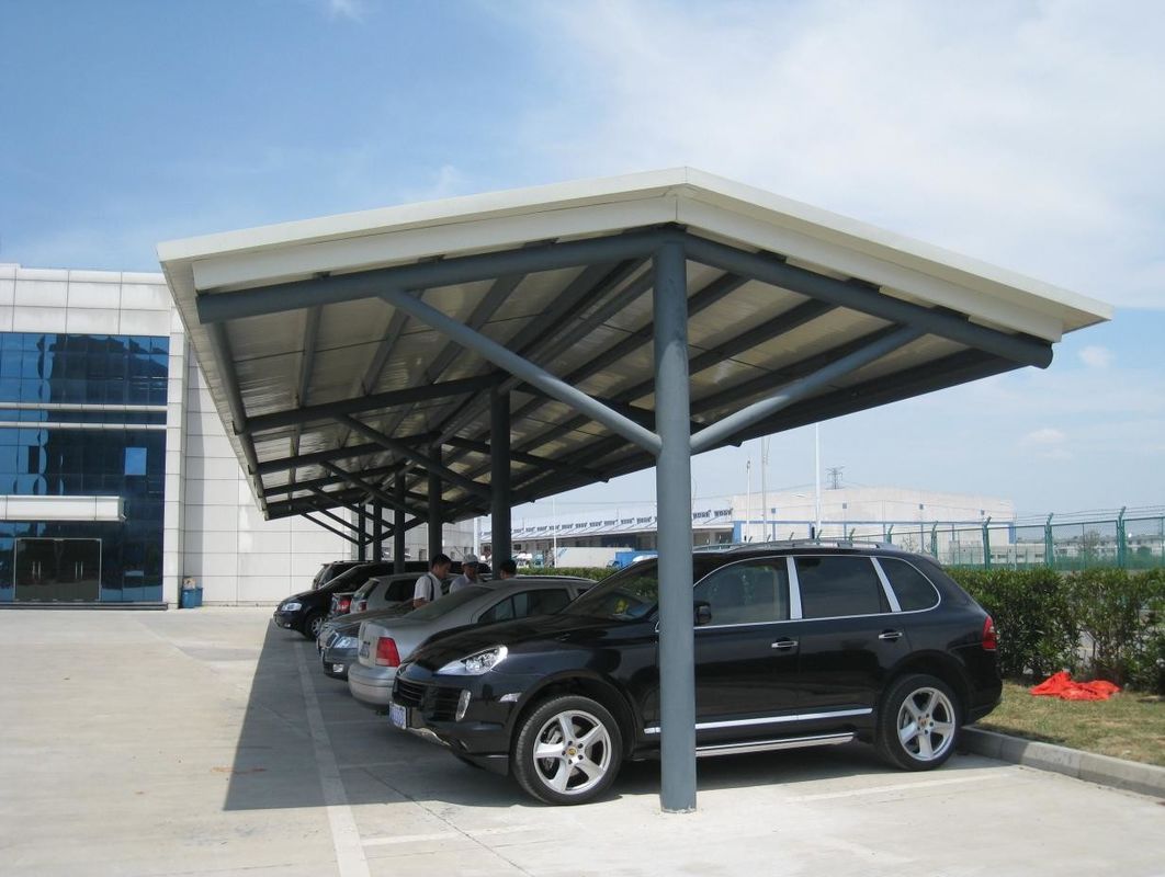 Υφάσματα PVDF με ελαστική μεμβράνη εξωτερικού σχολείου Carport Shade Canopy για χώρο στάθμευσης