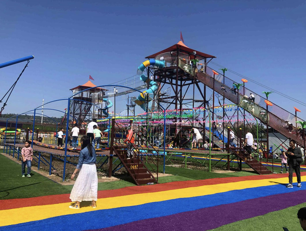 Πρωταθλήματα αναρρίχησης Sky Trail εξοπλισμός ανύψωσης υπαίθριο παιχνίδι γραφικό χώρο Μεγάλο ιπτάμενο κάστρο
