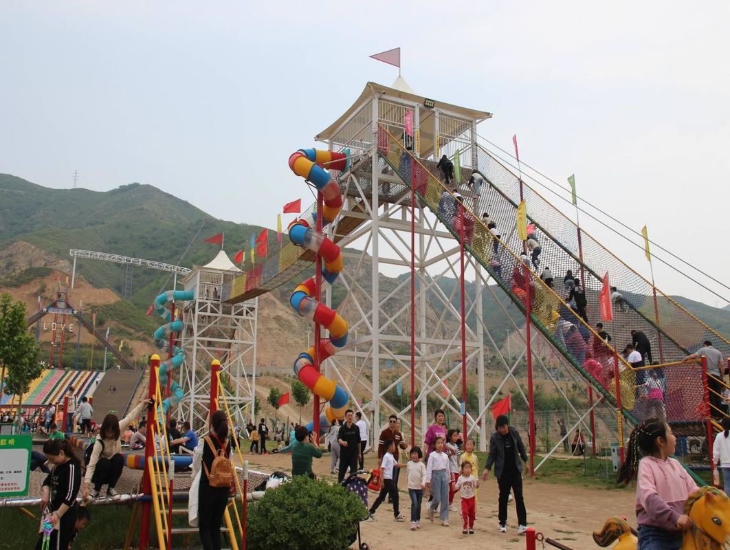 Πρωταθλήματα αναρρίχησης Sky Trail εξοπλισμός ανύψωσης υπαίθριο παιχνίδι γραφικό χώρο Μεγάλο ιπτάμενο κάστρο