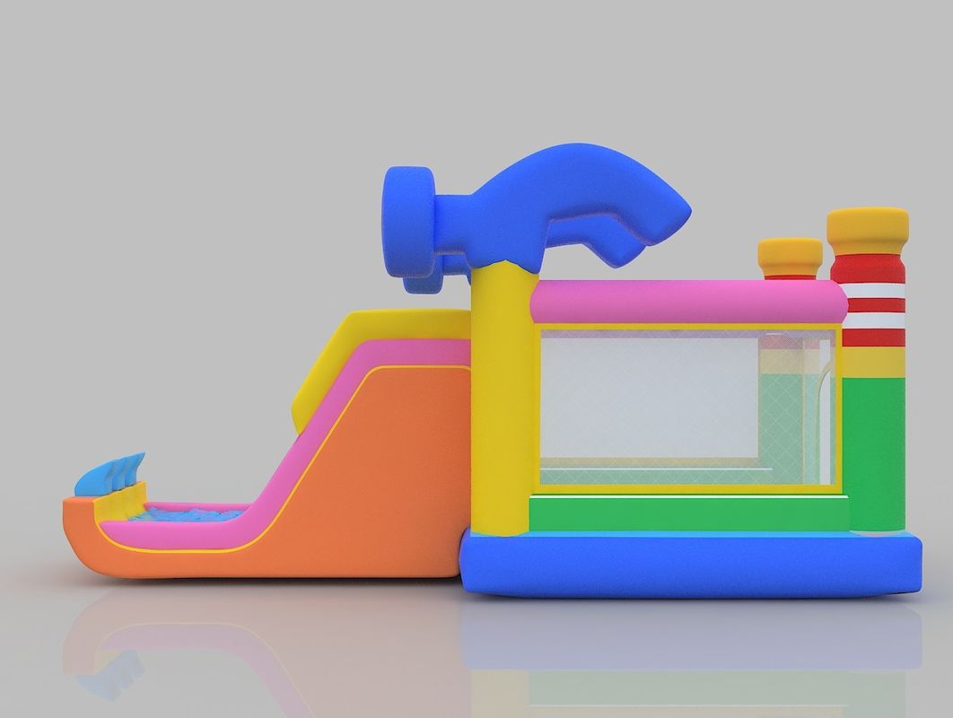 1.5m Πυροβόλο Κάστρο 75kg εσωτερικό Πυροβόλο Κάστρο Πλατόπεδο Πυροβόλο Σπίτι Με Σλάιτ