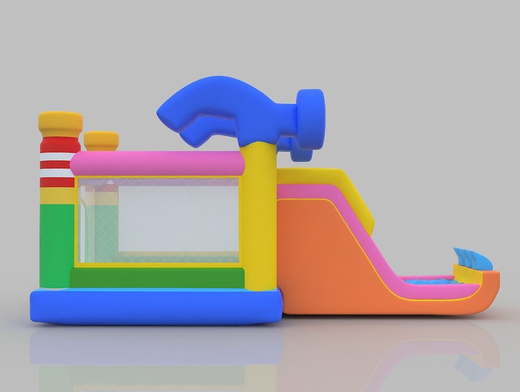 1.5m Πυροβόλο Κάστρο 75kg εσωτερικό Πυροβόλο Κάστρο Πλατόπεδο Πυροβόλο Σπίτι Με Σλάιτ