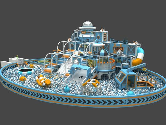 Εμπορικό πάρκο τραμπολίνου Naughty Castle 25m2 Super Space Indoor Theme Park