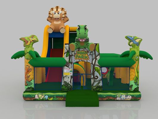 Ζώο Θέμα Ενδοσωματωμένο Σπίτι Αναπήδησης Περιπέτειες Αδιάβροχο Πυροβόλο Πρεσβύτερο Πηδούμενο Κάστρο